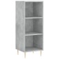 vidaXL Aparador de madera contrachapada gris hormigón 34,5x34x180 cm vidaXL Aparador de madera contrachapada gris hormigón 34,5x34x180 cm