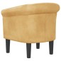 vidaXL Sillón de cuero sintético dorado vidaXL Sillón de cuero sintético dorado