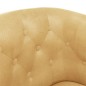 vidaXL Sillón de cuero sintético dorado vidaXL Sillón de cuero sintético dorado