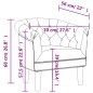 vidaXL Sillón de cuero sintético dorado vidaXL Sillón de cuero sintético dorado