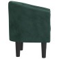 vidaXL Sillón de terciopelo verde oscuro