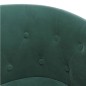vidaXL Sillón de terciopelo verde oscuro
