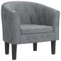 vidaXL Sillón de terciopelo gris oscuro vidaXL Sillón de terciopelo gris oscuro
