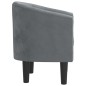 vidaXL Sillón de terciopelo gris oscuro vidaXL Sillón de terciopelo gris oscuro