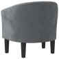 vidaXL Sillón de terciopelo gris oscuro vidaXL Sillón de terciopelo gris oscuro