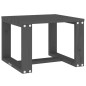 vidaXL Mesa auxiliar de jardín madera maciza pino gris 40x38x28,5 cm