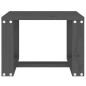 vidaXL Mesa auxiliar de jardín madera maciza pino gris 40x38x28,5 cm