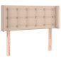 vidaXL Cabecero con LED cuero sintético color capuchino 83x16x78/88 cm vidaXL Cabecero con LED cuero sintético color capuchino 83x16x78/88 cm