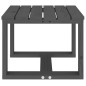 vidaXL Mesa auxiliar de jardín madera maciza pino gris 40x38x28,5 cm