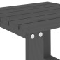 vidaXL Mesa auxiliar de jardín madera maciza pino gris 40x38x28,5 cm