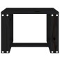 vidaXL Mesa auxiliar de jardín madera maciza pino negro 40x38x28,5 cm vidaXL Mesa auxiliar de jardín madera maciza pino negro 40x38x28,5 cm