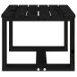 vidaXL Mesa auxiliar de jardín madera maciza pino negro 40x38x28,5 cm vidaXL Mesa auxiliar de jardín madera maciza pino negro 40x38x28,5 cm