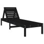vidaXL Tumbonas 2 unidades madera maciza de pino negro 199,5x60x74 cm vidaXL Tumbonas 2 unidades madera maciza de pino negro 199,5x60x74 cm