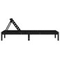 vidaXL Tumbonas 2 unidades madera maciza de pino negro 199,5x60x74 cm vidaXL Tumbonas 2 unidades madera maciza de pino negro 199,5x60x74 cm