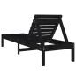 vidaXL Tumbonas 2 unidades madera maciza de pino negro 199,5x60x74 cm vidaXL Tumbonas 2 unidades madera maciza de pino negro 199,5x60x74 cm