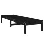 vidaXL Tumbonas 2 unidades madera maciza de pino negro 199,5x60x74 cm vidaXL Tumbonas 2 unidades madera maciza de pino negro 199,5x60x74 cm