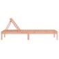 vidaXL Tumbonas 2 unidades madera maciza douglas 199,5x60x74 cm