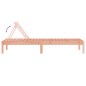 vidaXL Tumbonas 2 unidades madera maciza douglas 199,5x60x74 cm
