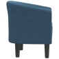 vidaXL Sillón de terciopelo azul oscuro