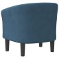 vidaXL Sillón de terciopelo azul oscuro