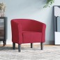 vidaXL Sillón de terciopelo rojo tinto vidaXL Sillón de terciopelo rojo tinto