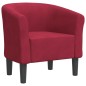 vidaXL Sillón de terciopelo rojo tinto vidaXL Sillón de terciopelo rojo tinto