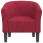vidaXL Sillón de terciopelo rojo tinto vidaXL Sillón de terciopelo rojo tinto