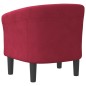 vidaXL Sillón de terciopelo rojo tinto vidaXL Sillón de terciopelo rojo tinto