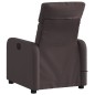 vidaXL Sillón de masaje reclinable de tela marrón oscuro vidaXL Sillón de masaje reclinable de tela marrón oscuro