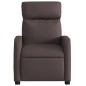 vidaXL Sillón de masaje reclinable de tela marrón oscuro vidaXL Sillón de masaje reclinable de tela marrón oscuro