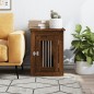 vidaXL Jaula para perros madera de ingeniería roble marrón 45x62x59 cm