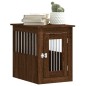 vidaXL Jaula para perros madera de ingeniería roble marrón 45x62x59 cm
