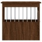 vidaXL Jaula para perros madera de ingeniería roble marrón 45x62x59 cm