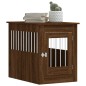 vidaXL Jaula para perros madera de ingeniería roble marrón 55x80x68 cm