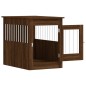 vidaXL Jaula para perros madera de ingeniería roble marrón 55x80x68 cm