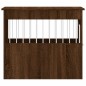 vidaXL Jaula para perros madera de ingeniería roble marrón 55x80x68 cm