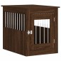 vidaXL Jaula para perros madera de ingeniería roble marrón 55x75x65 cm