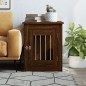 vidaXL Jaula para perros madera de ingeniería roble marrón 55x75x65 cm