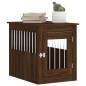 vidaXL Jaula para perros madera de ingeniería roble marrón 55x75x65 cm