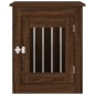 vidaXL Jaula para perros madera de ingeniería roble marrón 55x75x65 cm