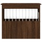 vidaXL Jaula para perros madera de ingeniería roble marrón 55x75x65 cm