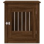 vidaXL Jaula para perros madera ingeniería roble marrón 64,5x80x71 cm