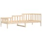 vidaXL Sofá cama de madera maciza de pino 80x200 cm