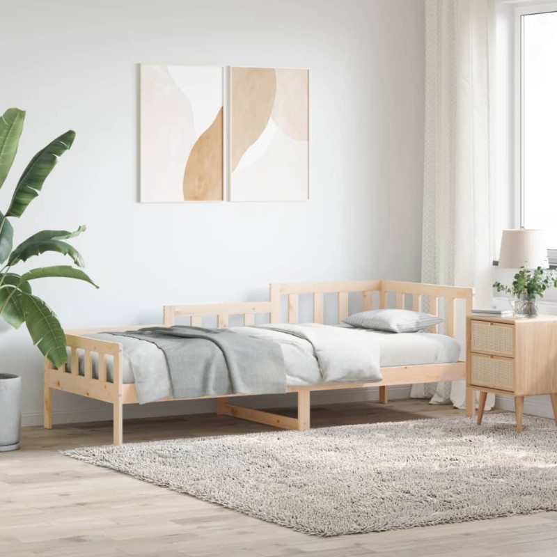 vidaXL Sofá cama madera maciza de pino 90x190 cm vidaXL Sofá cama madera maciza de pino 90x190 cm