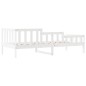 vidaXL Sofá cama madera maciza de pino blanco 90x200 cm