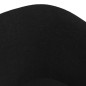 vidaXL Sillón con taburete tela negra vidaXL Sillón con taburete tela negra