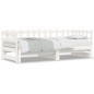 vidaXL Sofá cama extraíble madera maciza de pino blanco 2x(90x190) cm vidaXL Sofá cama extraíble madera maciza de pino blanco 2x(90x190) cm