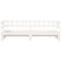 vidaXL Sofá cama extraíble madera maciza de pino blanco 2x(90x190) cm vidaXL Sofá cama extraíble madera maciza de pino blanco 2x(90x190) cm