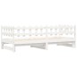 vidaXL Sofá cama extraíble madera maciza de pino blanco 2x(90x190) cm vidaXL Sofá cama extraíble madera maciza de pino blanco 2x(90x190) cm