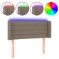 vidaXL Cabecero con LED de tela gris taupe 103x16x78/88 cm vidaXL Cabecero con LED de tela gris taupe 103x16x78/88 cm